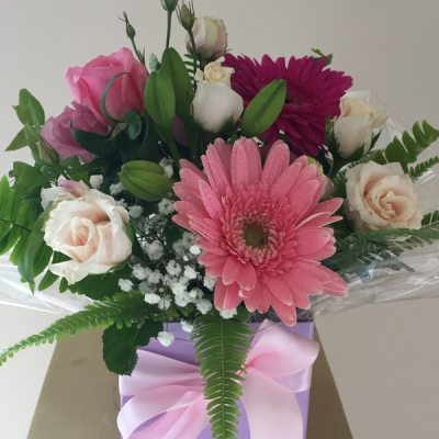 Thinking of You - Perfect gift for either  Hospital, Birthdays, Sympathy or Get Well Soon flowers.  Delivery of this gift through out Queensland and Australia available through Black Cat florist.