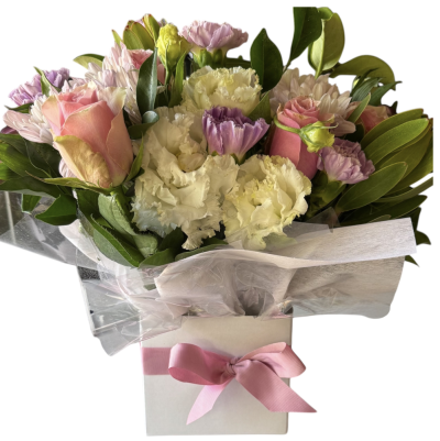 Pretty Little Thing - Cottage are used flowers used in this traditional arrangement suitable for