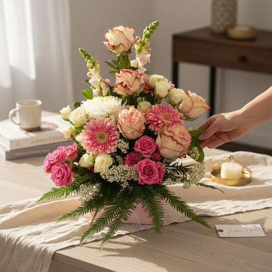 Large Pink Box Arrangement