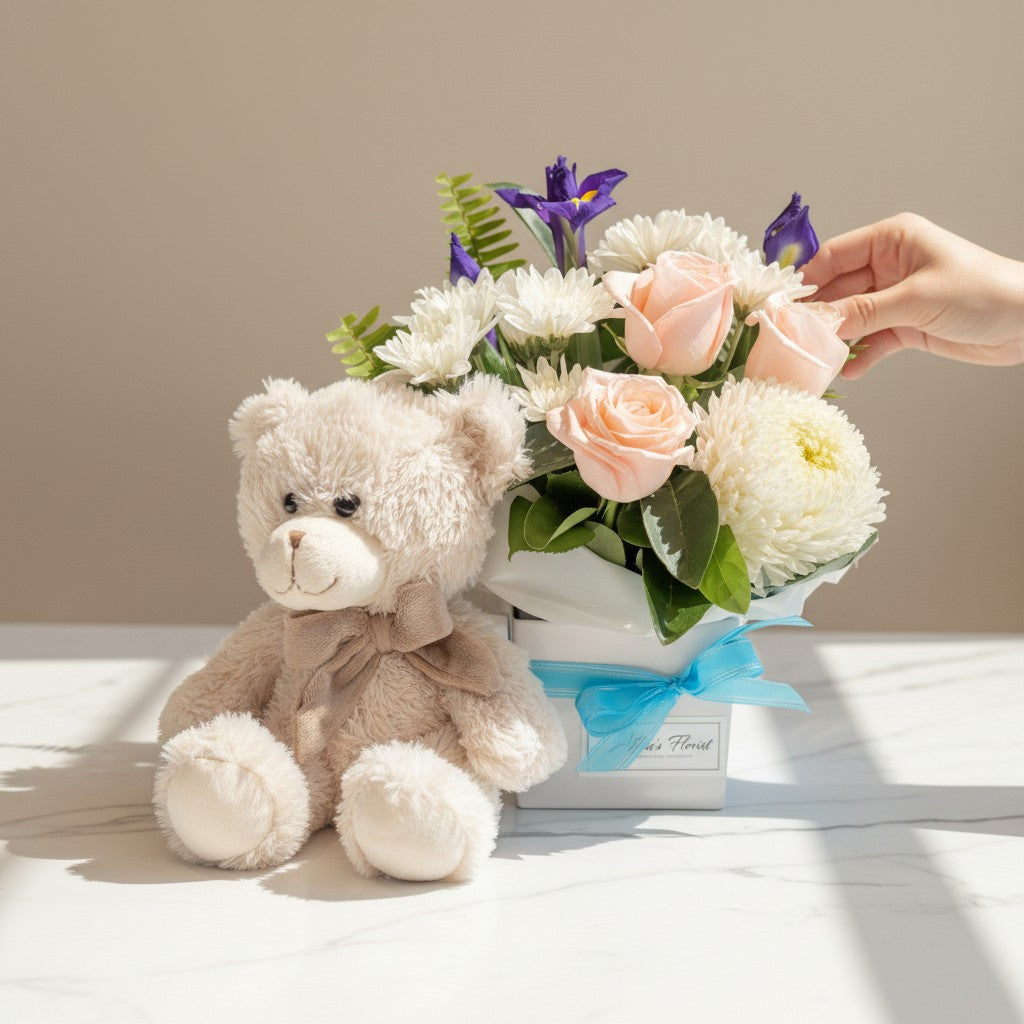 New Baby Box and Bear
