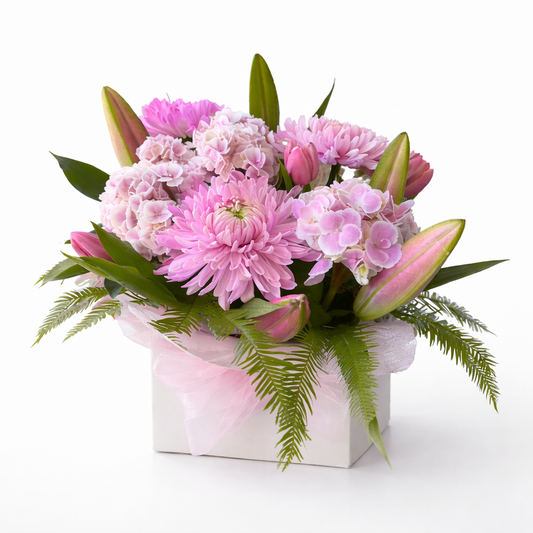 Pink Box Arrangement