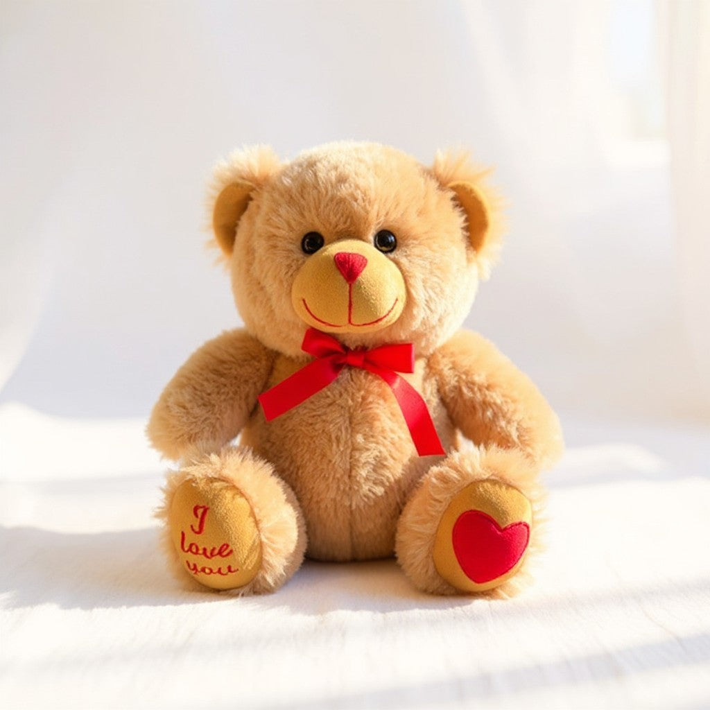 Cuddly soft teddy bear I love you gift Gold Coast — Julie's Florist Burleigh Waters