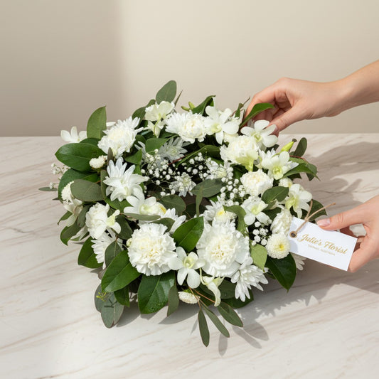 White Open Wreath