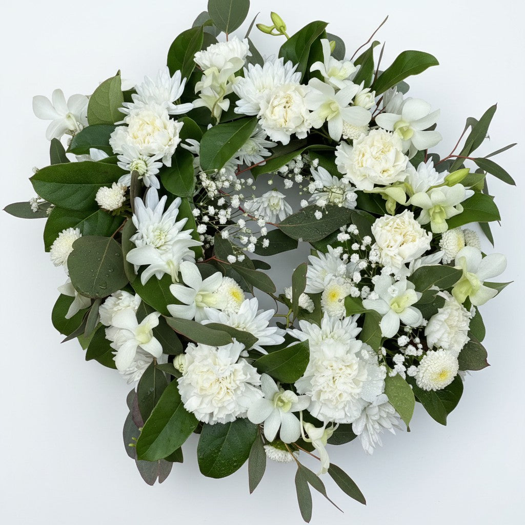 White Open Wreath
