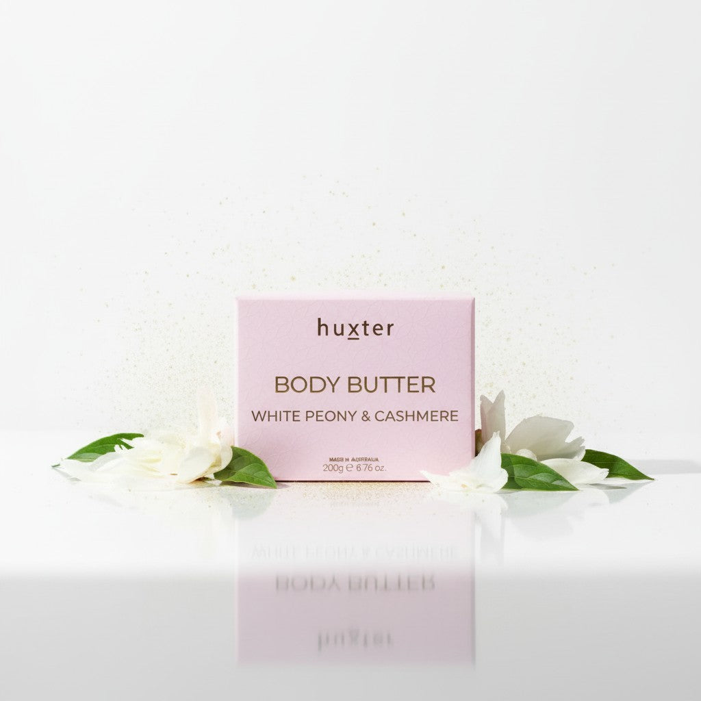 Huxter Body Butter White Peony Cashmere gift Burleigh Waters — Julie's Florist